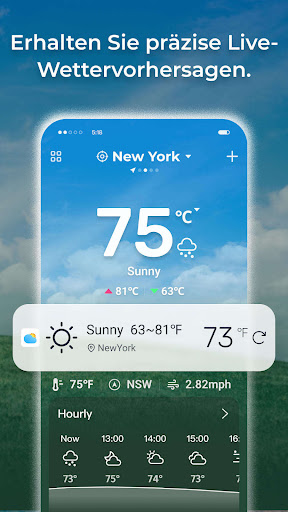 Tägliche Wettervorhersagen Screenshot