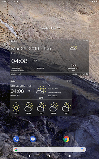 Captura de pantalla de Tiempo & Reloj Widget