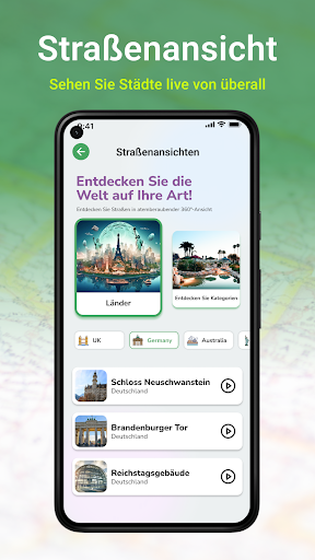 Erdkart Satelliten-Live-Ansic Screenshot