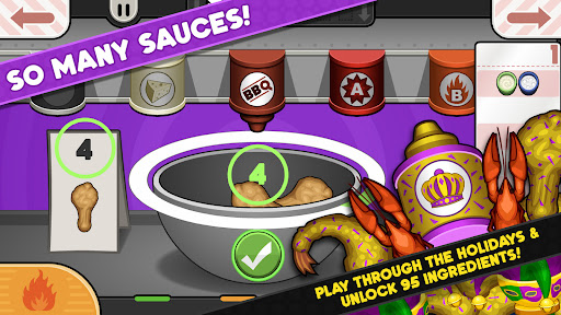 Captura de pantalla de Papa's Wingeria To Go!