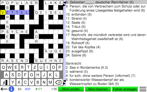 Deutsches Kreuzworträtsel Screenshot