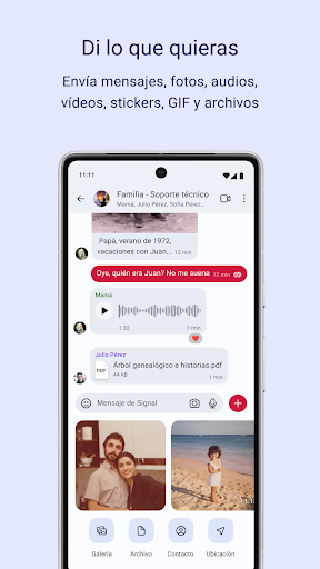 Captura de pantalla de Signal - Mensajería privada