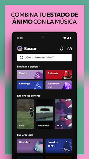 Captura de pantalla de Spotify: app música y podcasts