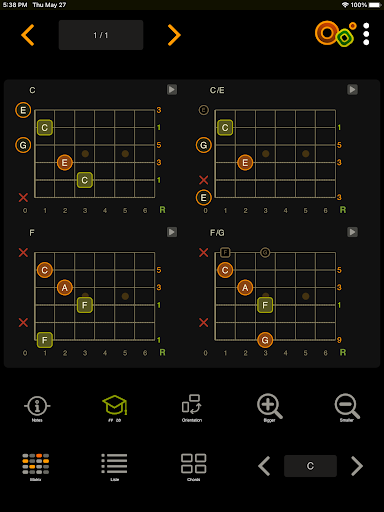 Captura de pantalla de Oolimo Guitar Chords