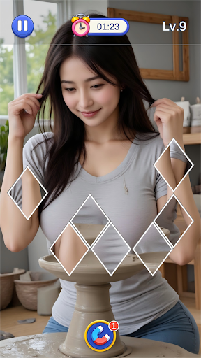 Captura de pantalla de Heartstring Puzzle-Girl Jigsaw