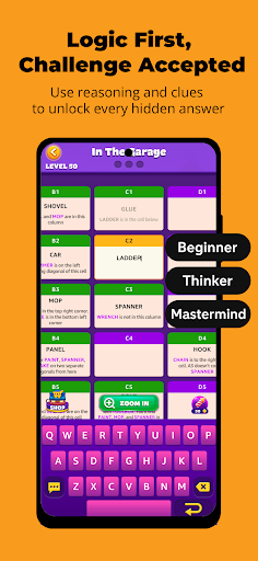 Captura de pantalla de Word Hike -Inventive Crossword