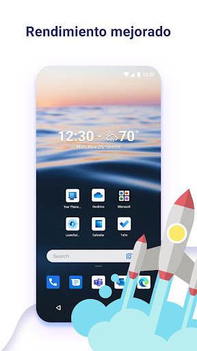 Captura de pantalla de Microsoft Launcher