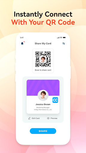 CamCard-AI Scanner, Transcribe screenshot
