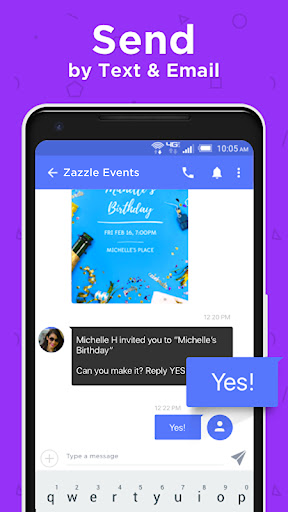 Captura de pantalla de ZEvents Invite Maker Hobnob