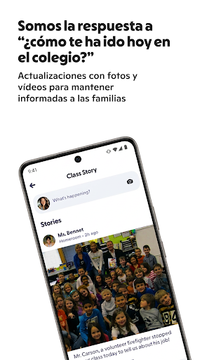 Captura de pantalla de ClassDojo: Aula y casa