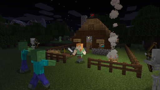 Captura de pantalla de Minecraft