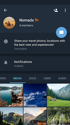 Captura de pantalla de Telegram X