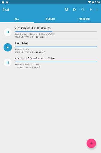 Flud+ screenshot