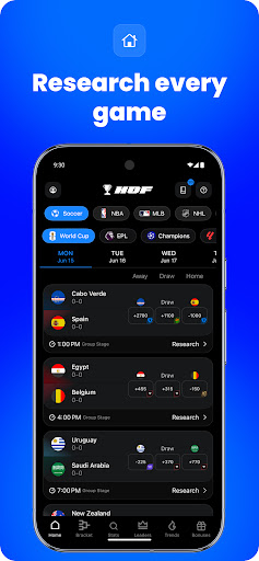 Captura de pantalla de HOF: Sports Stats & Data
