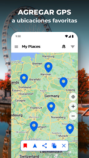 Captura de pantalla de Mapa de coordenadas GPS