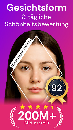 Gesichtsform KI - Face Rating Screenshot
