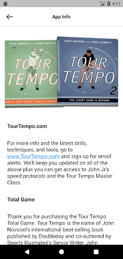 Captura de pantalla de Tour Tempo Golf Total Game