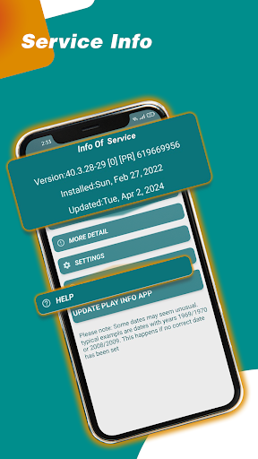 Captura de pantalla de Services Info / Apk Installer