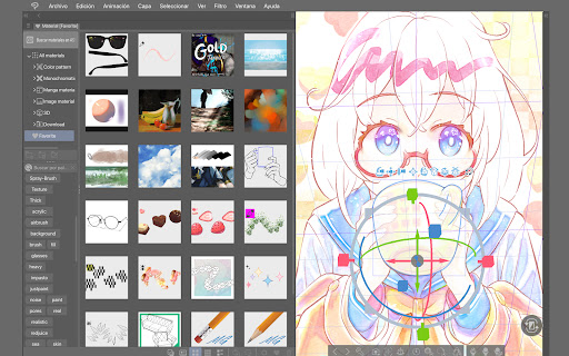 Captura de pantalla de CLIP STUDIO PAINT