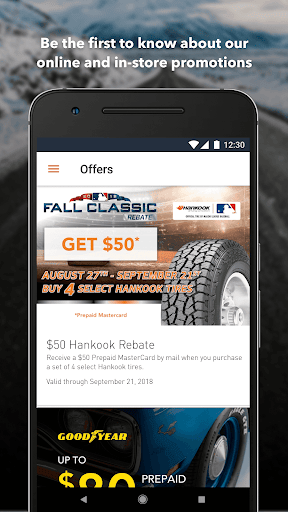 Discount Tire Screenshot