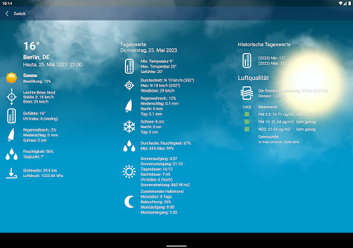 Wetter Deutschland XL PRO Screenshot
