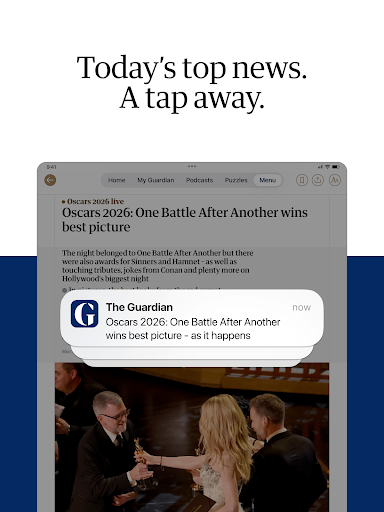 Captura de pantalla de The Guardian - UK & World News