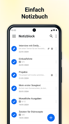 Notizblock: Notizen, Notizbuch Screenshot