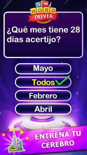 Captura de pantalla de Word Trivia Juego de palabras
