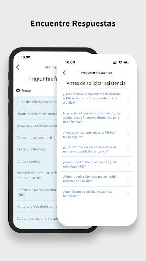 Captura de pantalla de FEMA