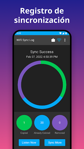 Captura de pantalla de iSyncr: iTunes para Android