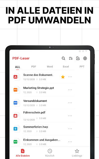PDF Reader - PDF Converter Screenshot