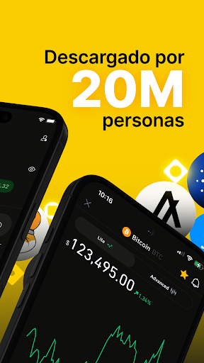 Captura de pantalla de Binance.US: Compra cripto