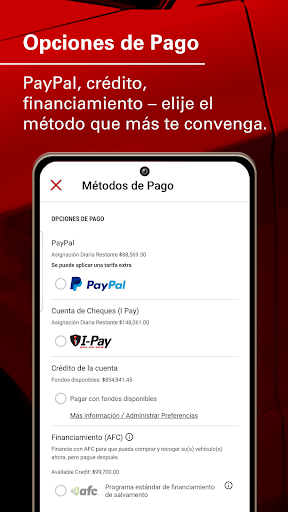 Captura de pantalla de IAA Buyer Salvage Auctions