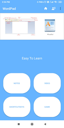 Captura de pantalla de WordPad - Easy To Learn