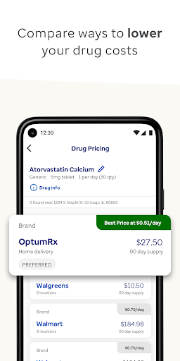 Captura de pantalla de OptumRx
