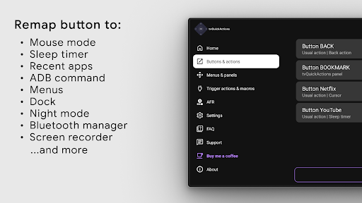 tvQuickActions Pro screenshot