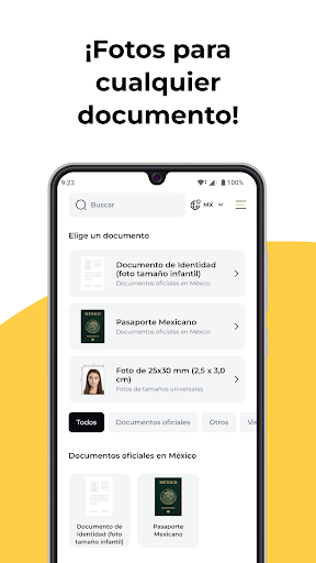 Captura de pantalla de Foto para ID & Foto Carnet
