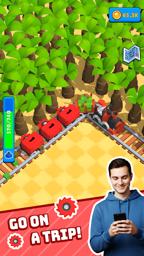 Captura de pantalla de Train Miner: Juego de trenes