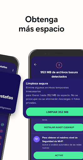 Captura de pantalla de Avast Antivírus y Seguridad