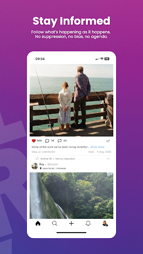 UpScrolled screenshot
