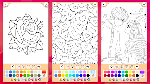 Captura de pantalla de Dia de san Valentin Colorante