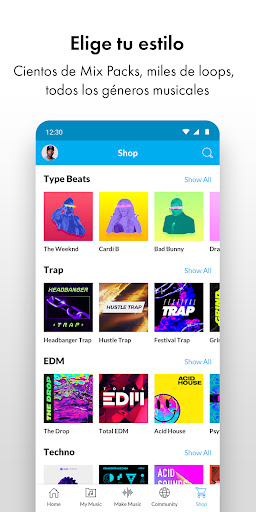 Captura de pantalla de Music Maker JAM: Beatmaker app