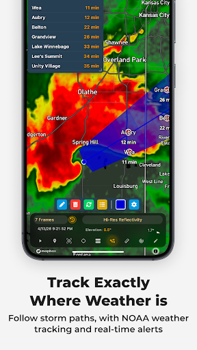 Captura de pantalla de RadarOmega: Doppler Radar App