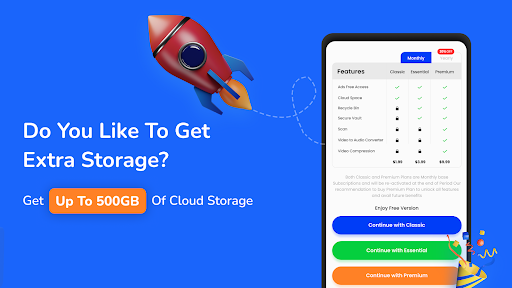 Captura de pantalla de Cloud Storage: Cloud Drive App