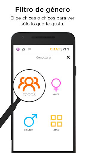 Captura de pantalla de Chatspin: Chat video Al Azar