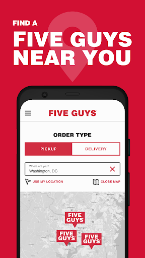 Captura de pantalla de Five Guys Burgers & Fries