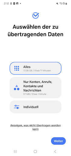 Samsung Smart Switch Mobile Screenshot