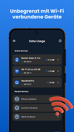 Tragbarer Mobiler WIFI hotspot Screenshot
