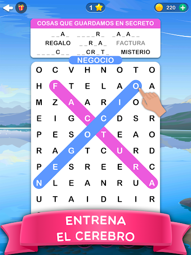 Captura de pantalla de Word Search 2: Sopa de letras