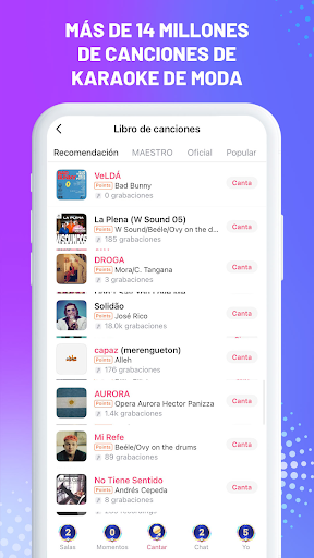 Captura de pantalla de StarMaker: Canta Karaoke